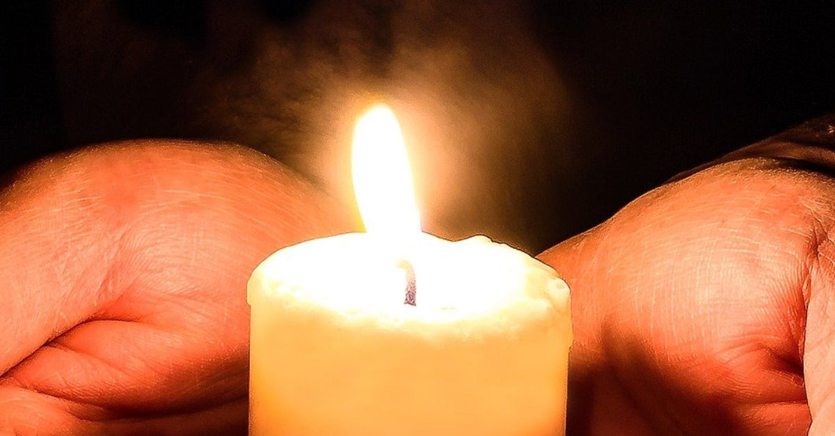 Candle Flame Email Message Reading